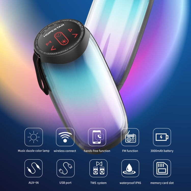 Enceinte Bluetooth 5.0 portable et étanche HOPESTAR P40 (noire), P40 (bleue)